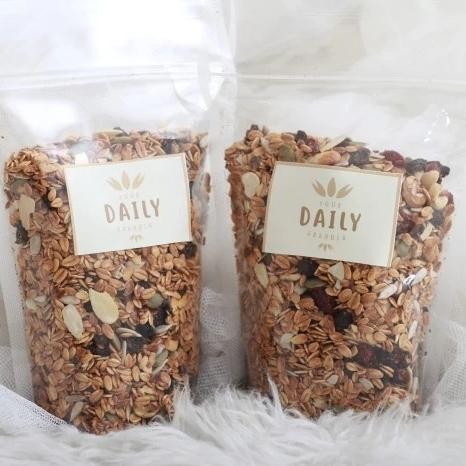 

[Best Seller] GRANOLA 500gr CRISPY ENAK MURAH - CRUNCHY MIX - No Sugar, Pouch