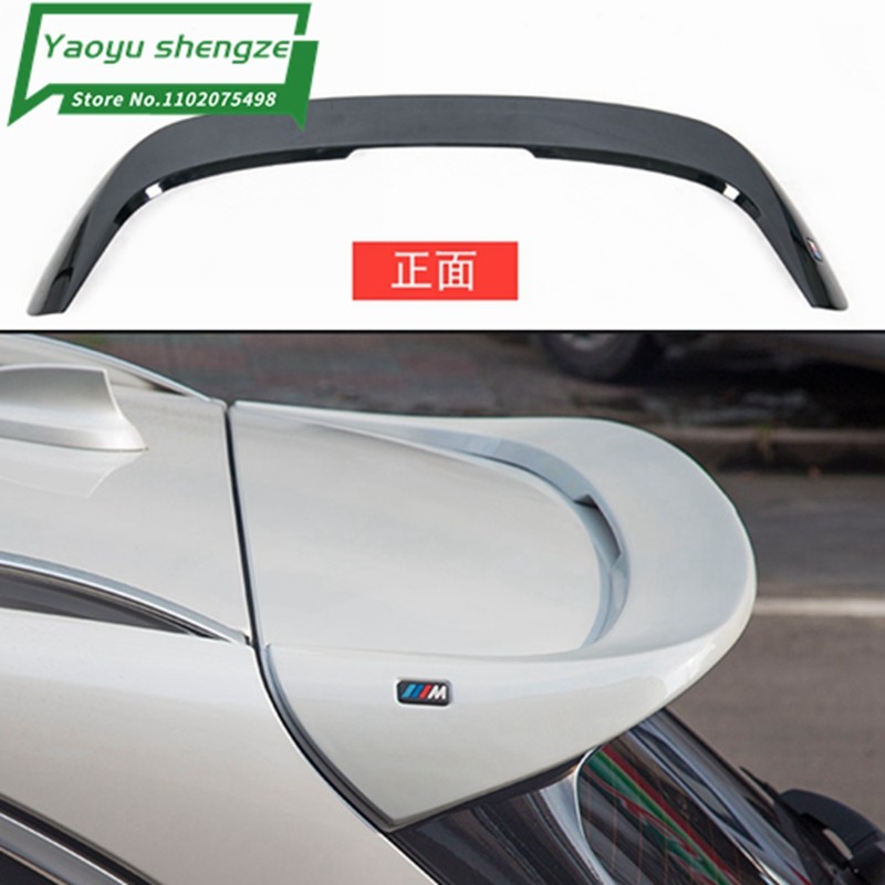 For BMW X1 F48 Spoiler 2017-2019 BMW 1 series hatchback ABS Material Car Rear Wing Primer Color Rear
