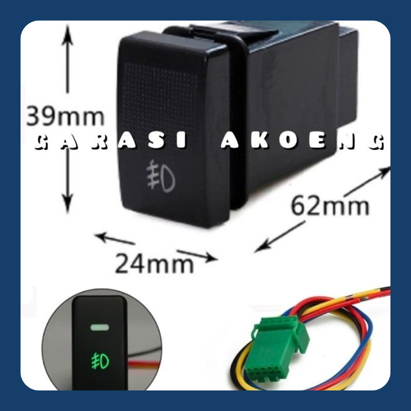 Switch Foglamp Saklar Tombol Lampu Kabut Suzuki Ertiga GA GL GX Dreza D13A Escudo JLX Gen 1 4 Katana