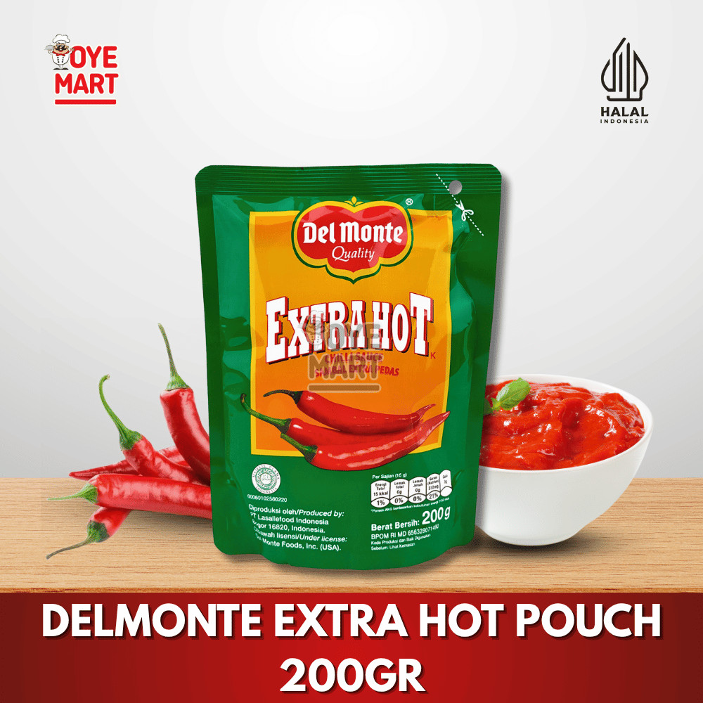 

DELMONTE EXTRA HOT POUCH 200GR / SAUS SAMBAL PEDAS POUCH
