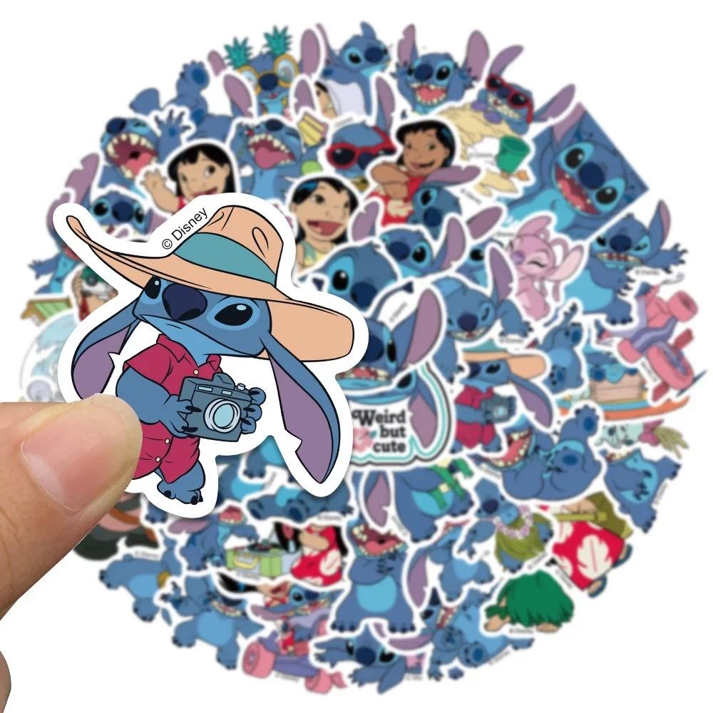 

Cute Cartoon Lilo & Stitch Stickers Disney Graffiti Decals for DIY Diary Laptop Luggage Skateboard Diary Decals Fun Classic Toy