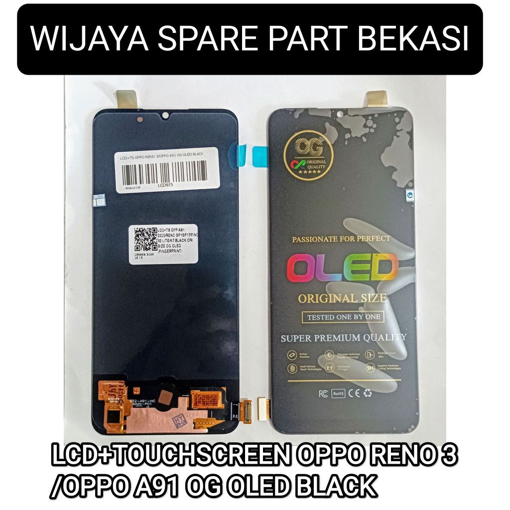 LCD+TOUCHSCREEN OPPO RENO 3/A91 OG OLED BLACK