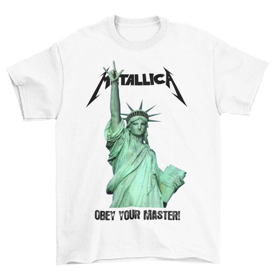 MCM Kaos Santai Kaos Band Pria Metallica KAOS Pria dan Wanita - Liberty