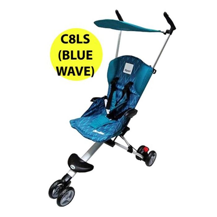Stroller Cocolatte UR 2008 Isport Urbini Cabin size Kereta Dorong Bayi - P Blue
