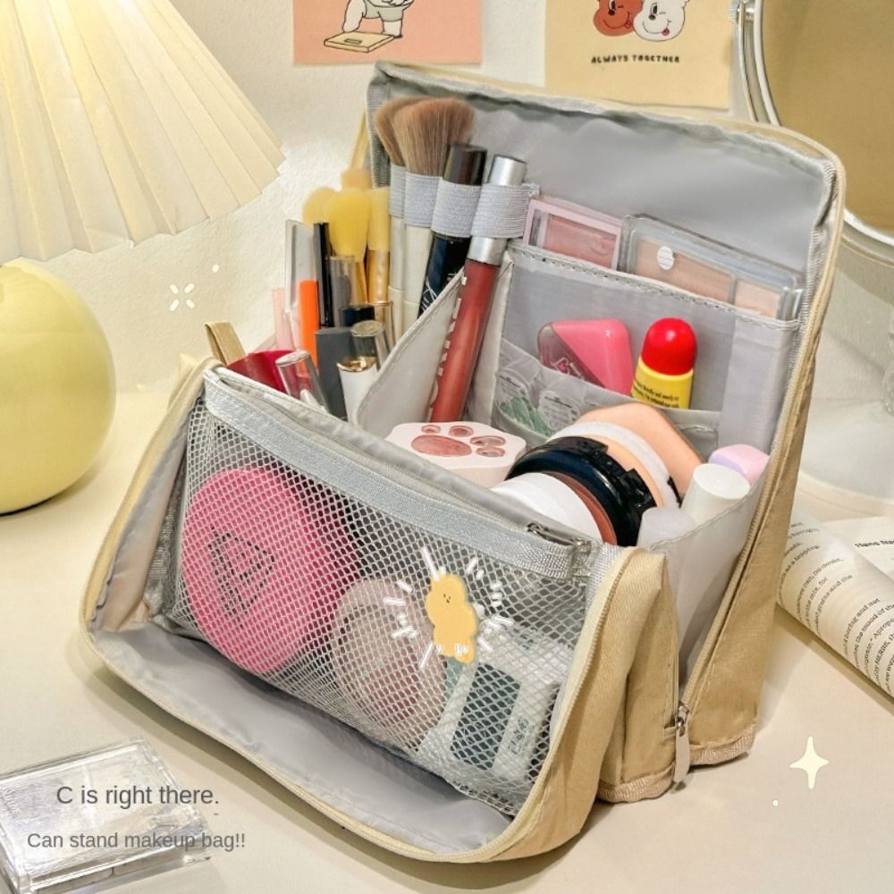 

Handle Extra Large Capacity Pencil Case Multi-Compartment Multi-layer Pen Bag Durable Portable Des Storage Bag School Supplies