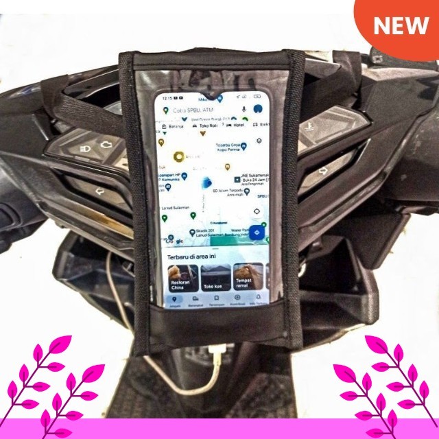 HOLDER HP MOTOR TAS MOTOR TAS OJOL TAS GOJEK TAS GRAB WATERPROOF