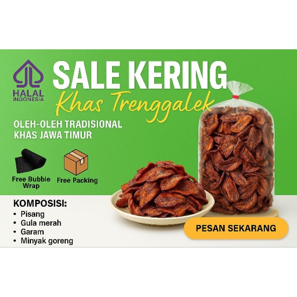 

Sale pisang khas Trenggalek 200G I 500G I 1KG FREE BUBBLE+KARDUS