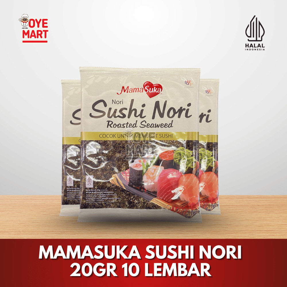 

MAMASUKA SUSHI NORI 20GR 10 LEMBAR