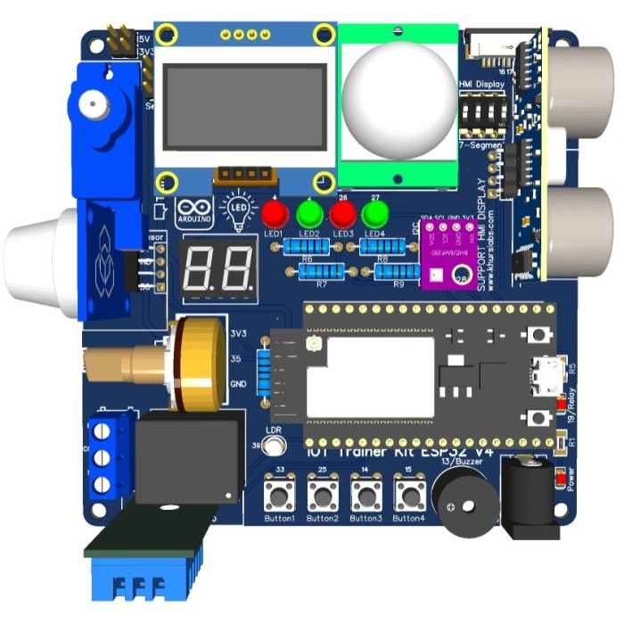 GB99 Trainer KIT ESP32 IOT - Praktikum KIT Pembelajaran Pembuatan Proyek Pemrograman IOT - KIT V1