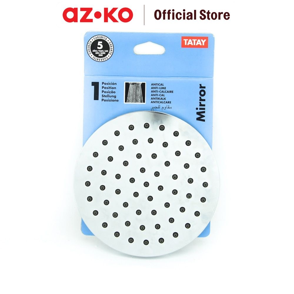 AZKO Tatay Mirror Head Shower Aksesoris Kamar Mandi Kepala Shower Mirror Perlengkapan Shower Mandi B