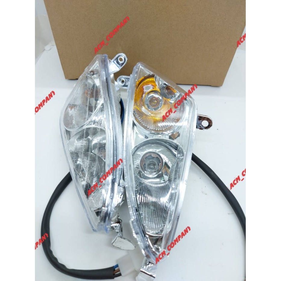 Lampu sen depan model Mx import Buat Mio Lama - MIKA BENING