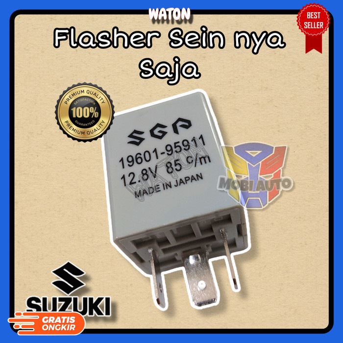 (AM) Flasher Relay Otomatis Sen Sein Mobil Suzuki Carry Futura T120SS 12V - Flasher Aja