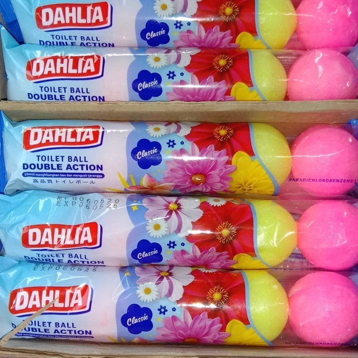 Kapur Barus Bola / Kapur Barus Toilet / Kamper Besar Merk Dahlia Ball Warna