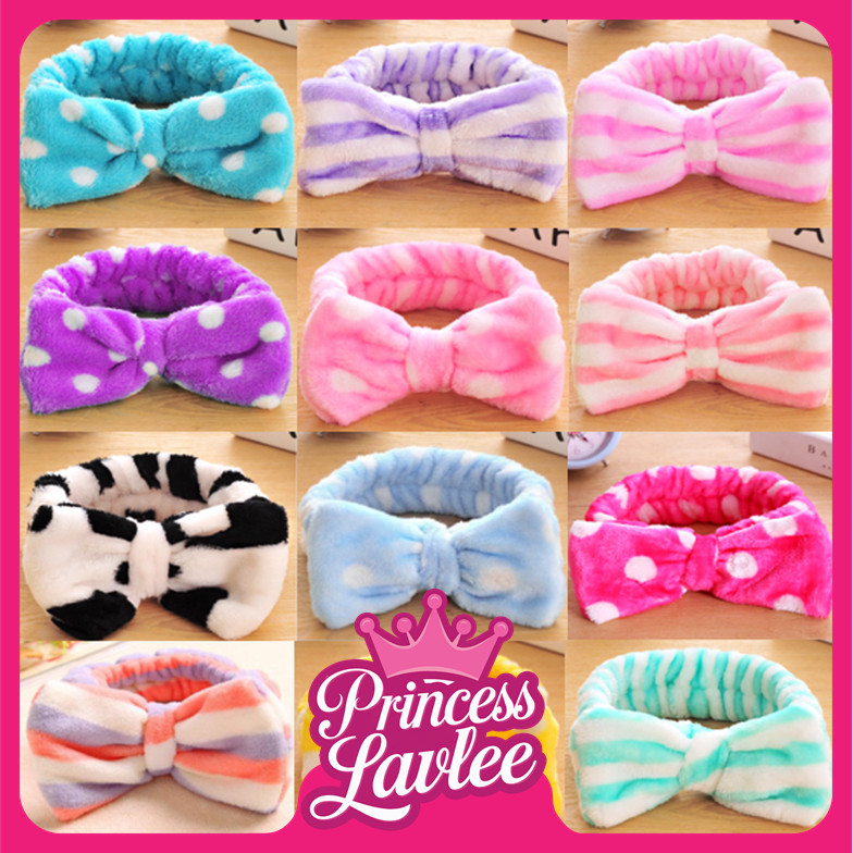 PL  B281 Bando Korea Fashion Wanita Import  Bandana Bando Rambut Motif Pita  Headband Wanita