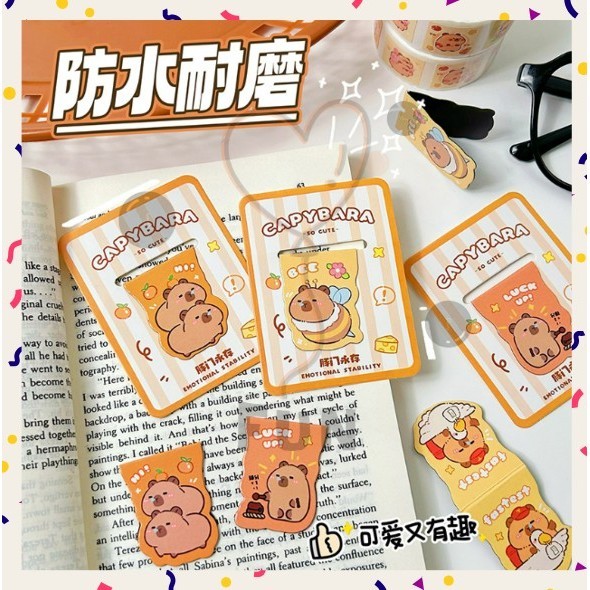 

FF COD PROMO - Bookmark Magnet Pembatas Buku Magnet Motif Kapibara Capybara Cartoon Kids Magnetic Cute Viral Unik Import Asli China