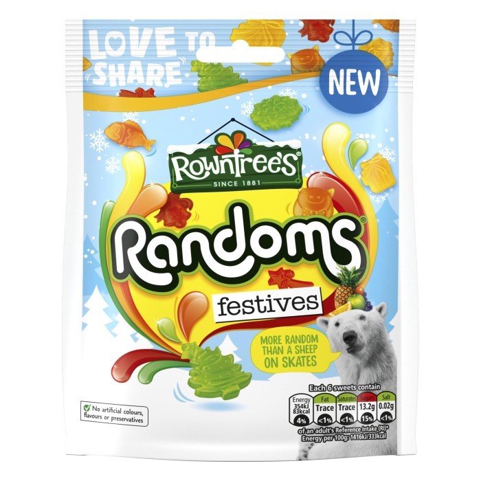 

Permen ROWNTREE'S Randoms Festives asal Eropa