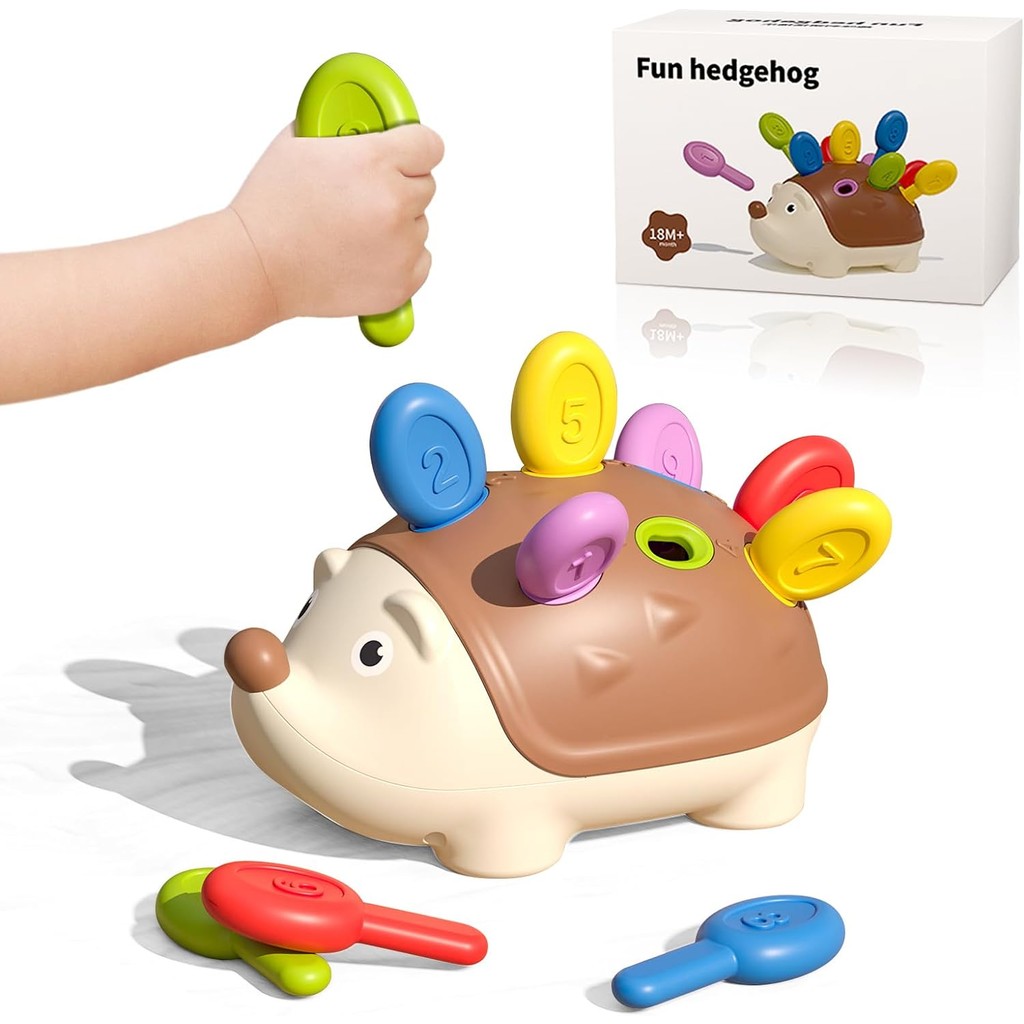 

Hedgehog Montessori Educational Toy Fine Motor Toys for Toddlers Learning Counting & Training Develop Concentration Sensory Gift