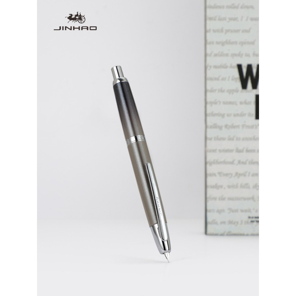 

JINHAO 10 Press Fountain Pen Elegant Luxury Ink Pen F EF Nib Writing Calligraphy Pens with Converter School Supplies Stationery