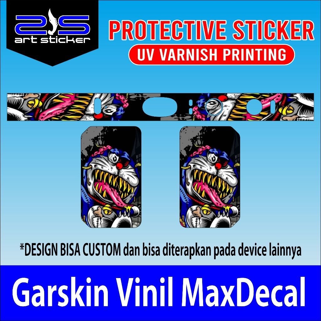 

StikerE4O UV Varnish Printing Zombie Doraemon garskin premium