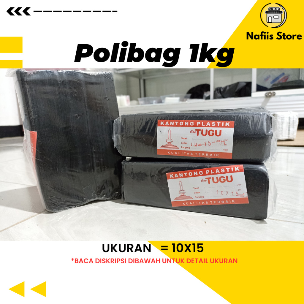 1kg - Polybag Tanaman Lengkap Plastik Polybag