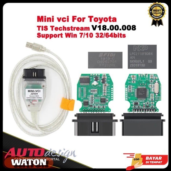 (AD) Scanner Mobil MINI VCI J2534/OBD2/Toyota TIS Techstream