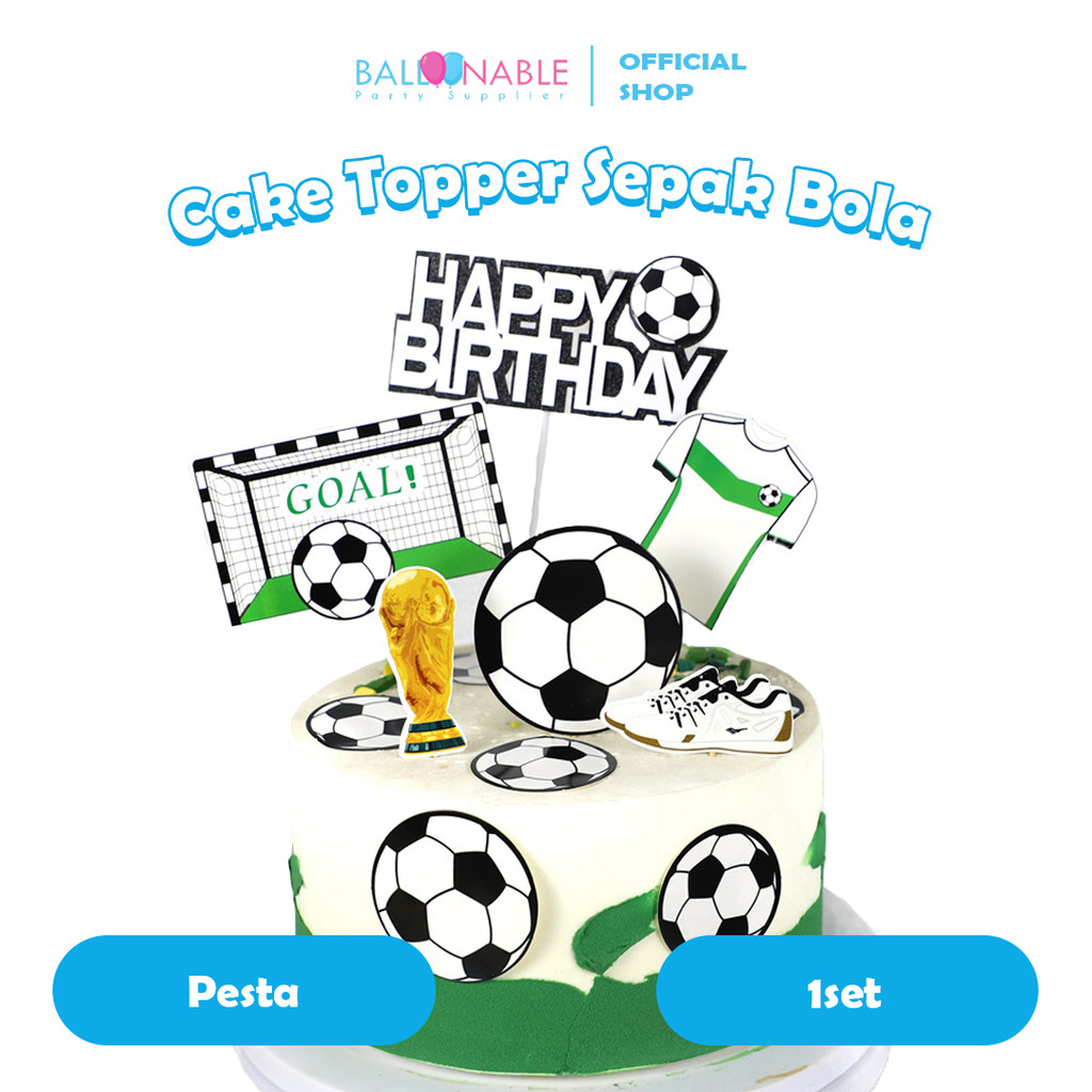 

Cake Topper Football / Sepak Bola / Soccer