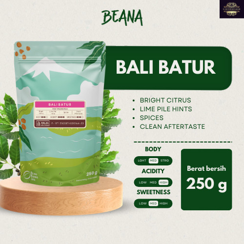 

Bali Batur Arabica Coffee Roasted Beans | Biji Kopi Bubuk 250gr Single Origin - Beana Roastery Semarang
