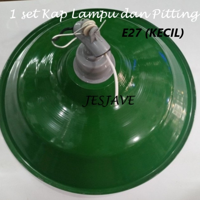 Kap Topi dan Piting Lampu Jalan Lampu Gantung WD E27 KECIL E-27 (Varian 1Set dan Satuan) STANDART LA