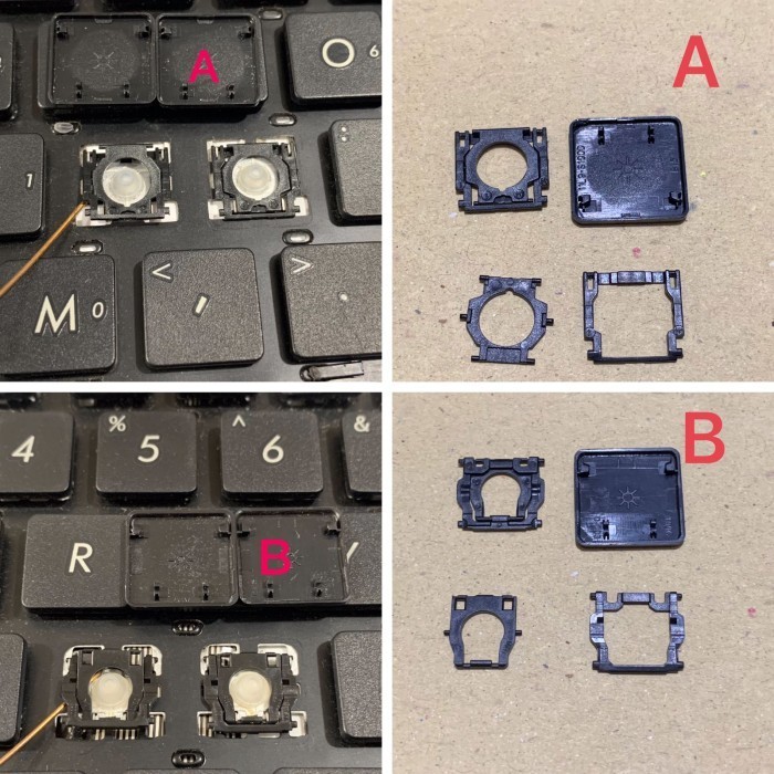 tut tombol karet keyboard ASUS A456 X456 K456 A456U A456UR A456UV A456UF A456U