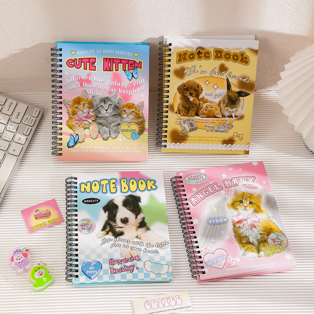 

Notebook Buku Tulis Spiral Aesthetic Lucu 64 Lembar A5 / Catatan Agenda Hard Cover