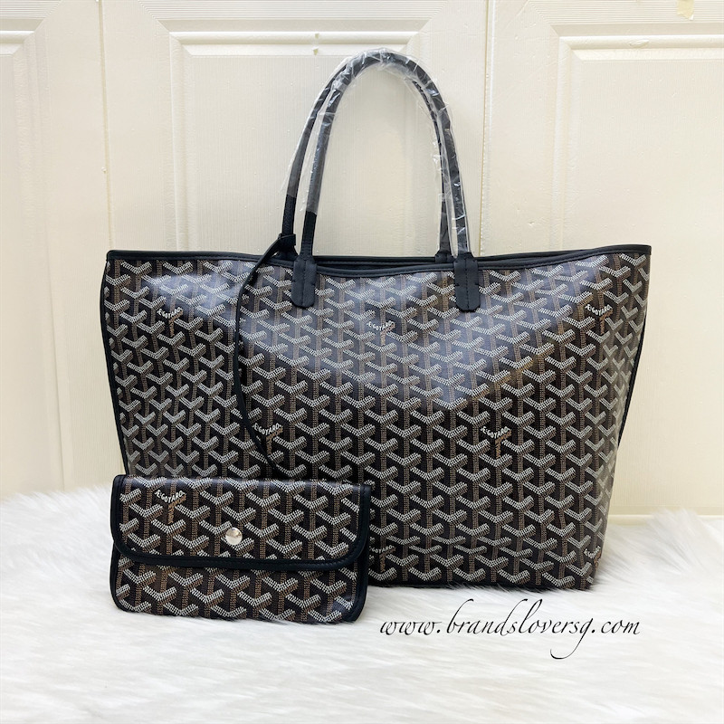 (Brand new) Goyard Anjou PM Tote Bag in Black Signature Canvas