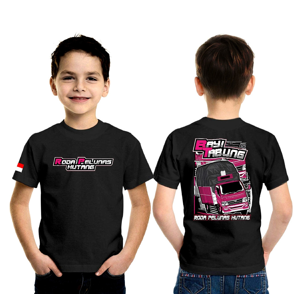 KAOS ANAK - KAOS TRUK BAYI TABUNG RODA PELUNAS HUTANG BAJU TRUK ANAK BAJU DISTRO