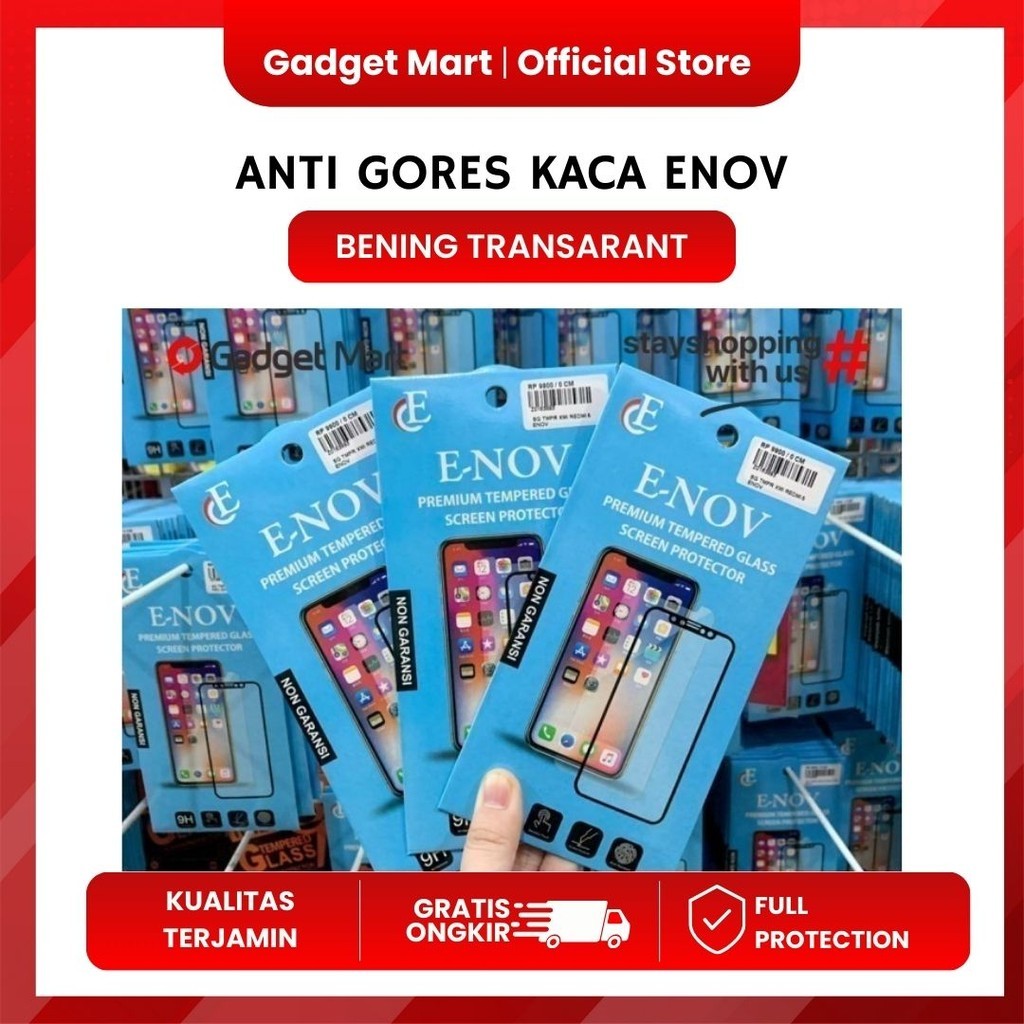 Tempered Glass ENOV Oppo Reno 2/3/3 Pro/4/4F/5/5F/6/7/7Z/8/8Z Series