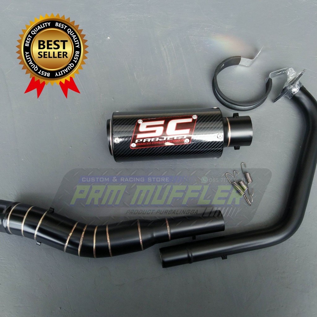 Knalpot racing SC project doff for Jupiter MX new 135 MX old 135