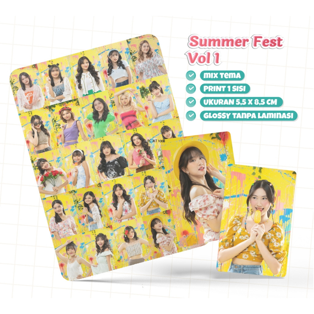 [Terlaris] Photocard JKT48 | Photocard | PC JKT48 | JKT48 Photocard | Photocard JKT48 Isi 250 pcs | 