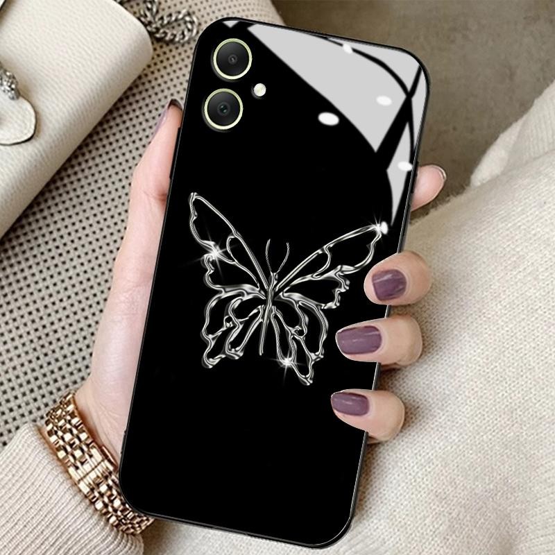 Kaca Glass Case For Samsung A05 A05s A02 A02s A03 A03 Core A03s A04 A04E A04s Silicone Back Deluxe P