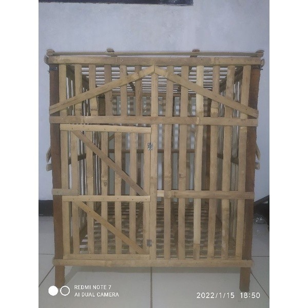 Bambu_Pring 1 Set kandang ayam bangkok / kandang bambu bongkar pasang / kandang ayam / kandang rakit