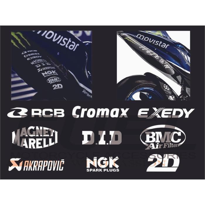 Sticker/Stiker Sponsor Motogp Yamaha (R25, R15, R6, R1, YZF, MT)