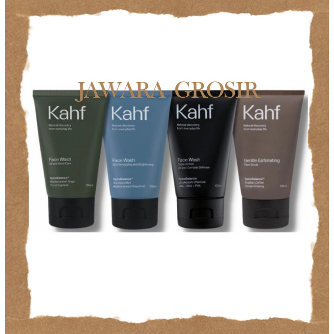 Kahf Face Wash 100ml Sabun Cuci Muka Pria Khaf Original
