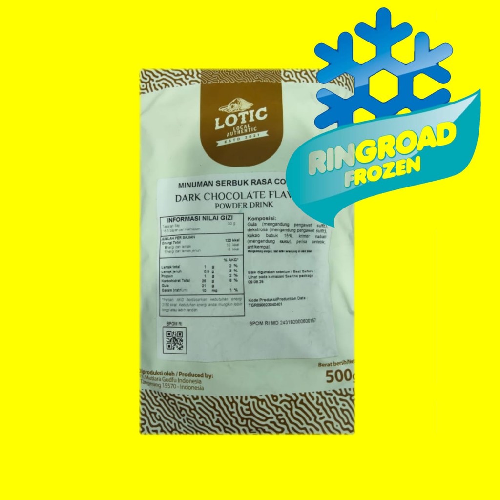 

LOTIC DARK CHOCOLATE POWDER DRINK 500 GR