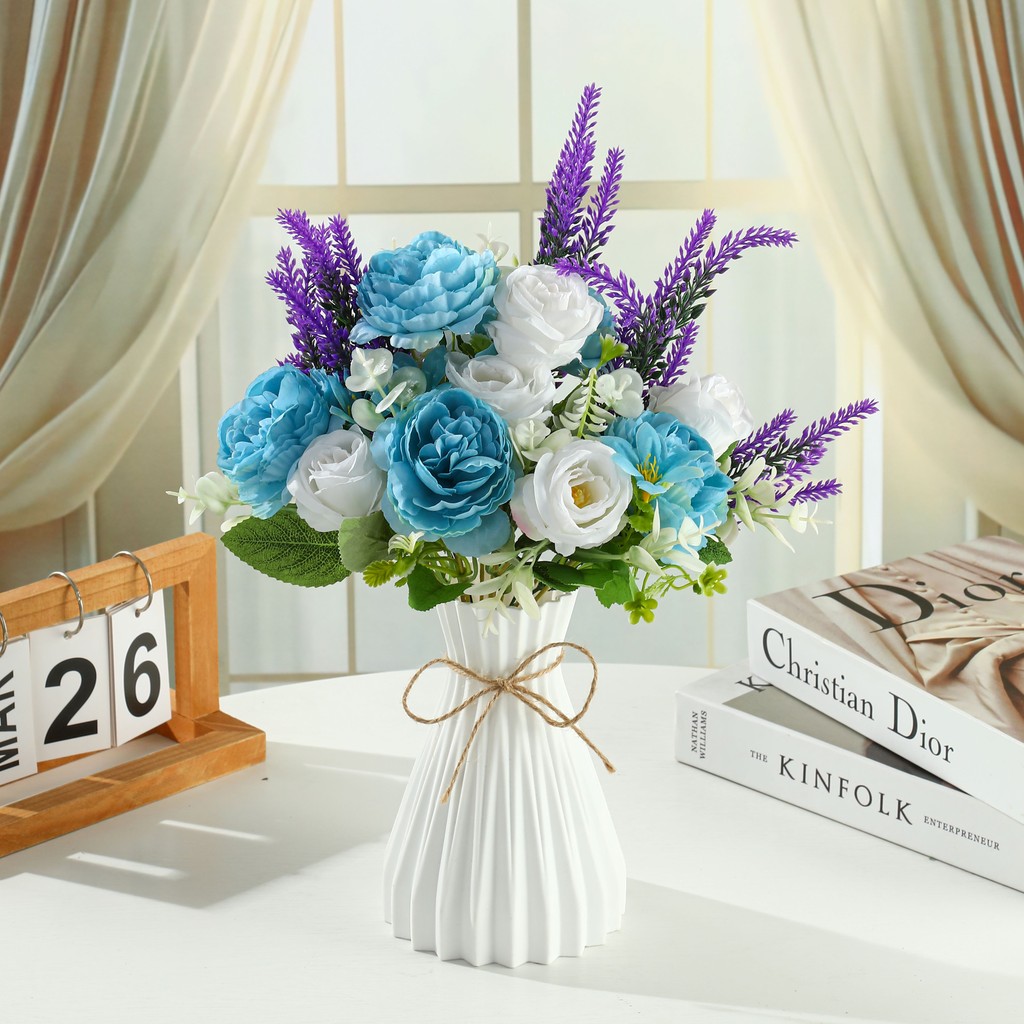 bunga palsu hiasan bunga untuk penataan di meja makan ruang tidur ruang tamu lemari anggur bunga pla