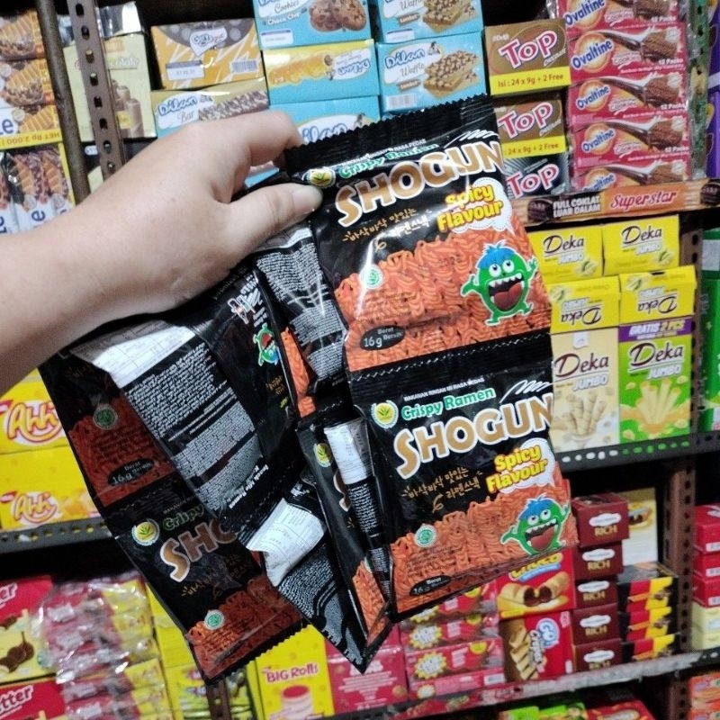 

Mie shogun remes crispy harga 1 renteng 10 pcs