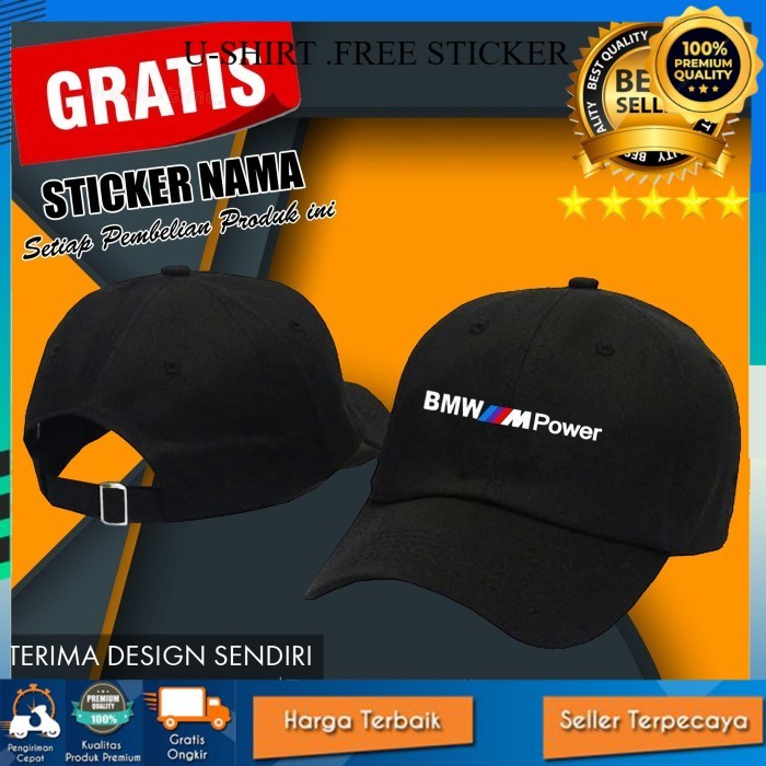 KEREN TOPI BASEBALL BMW MPOWER M-POWER TERBARU PRIA&WANITA DISTRO U-SHIRT