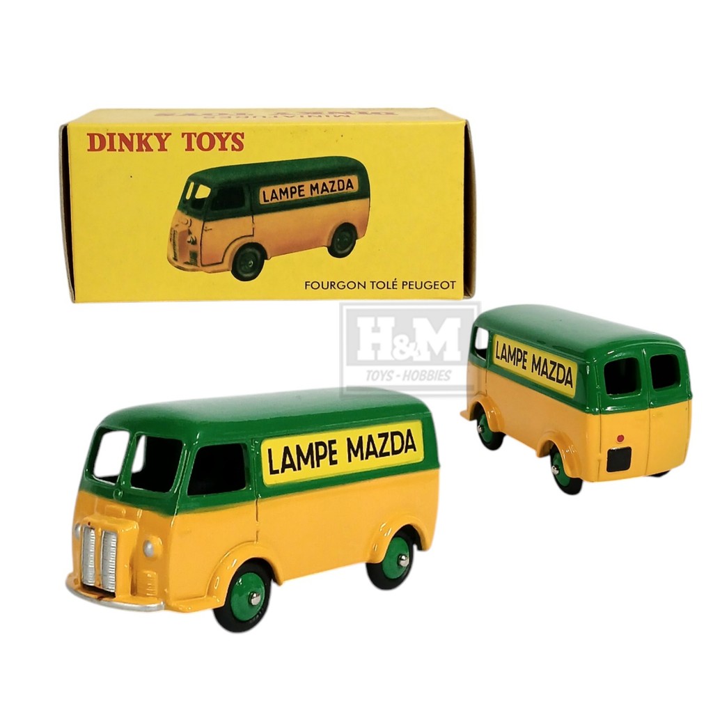 Dinky Toys 1:43 Fourgon Tole Peugeot - Lampe Mazda