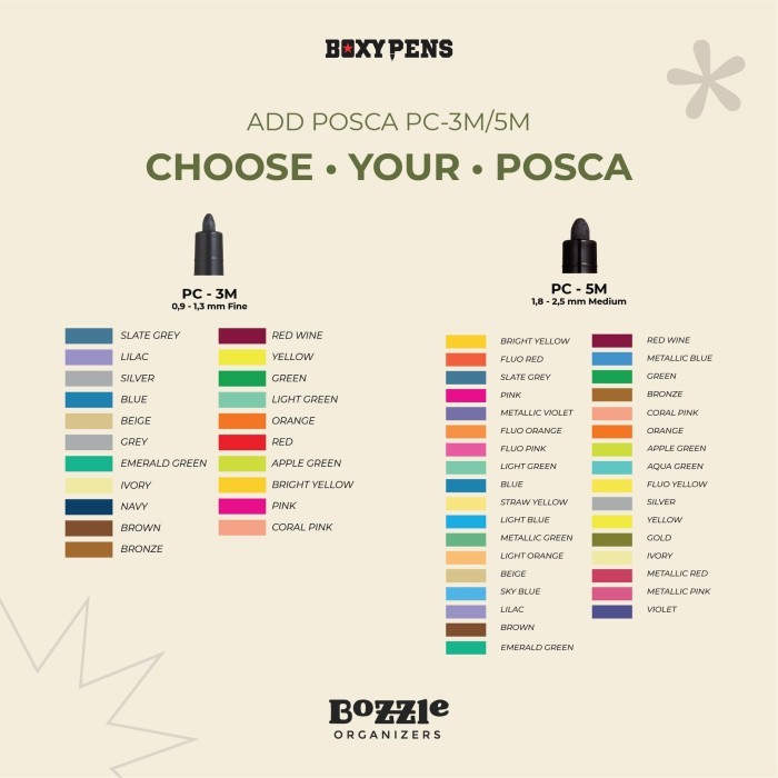 

Boxypens Bozzle Organizer Sloe Square Acrylic Pen Stand With Posca