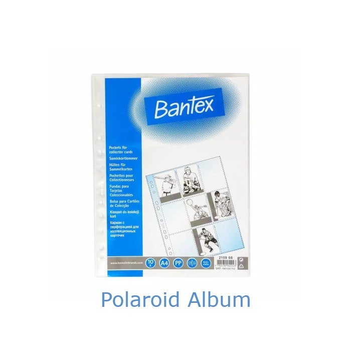 Bantex Collector Pocket A4 2159 Album Foto Polaroid Plastik partisi