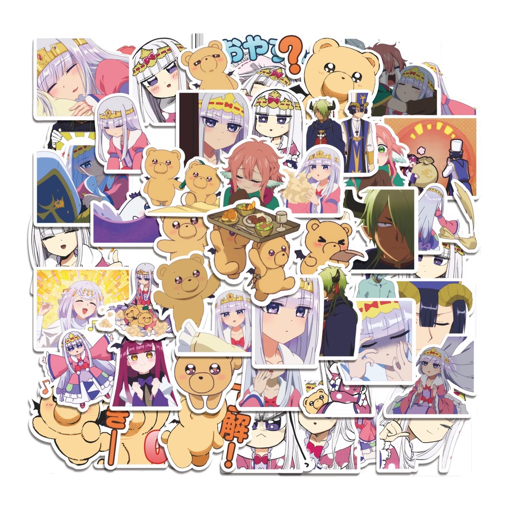 

COD 50 Pcs Stiker Sleepy Princess in the Demon Castle Lucu Anti Air Untuk Dekorasi Notebook Sepeda Skateboard Handphone