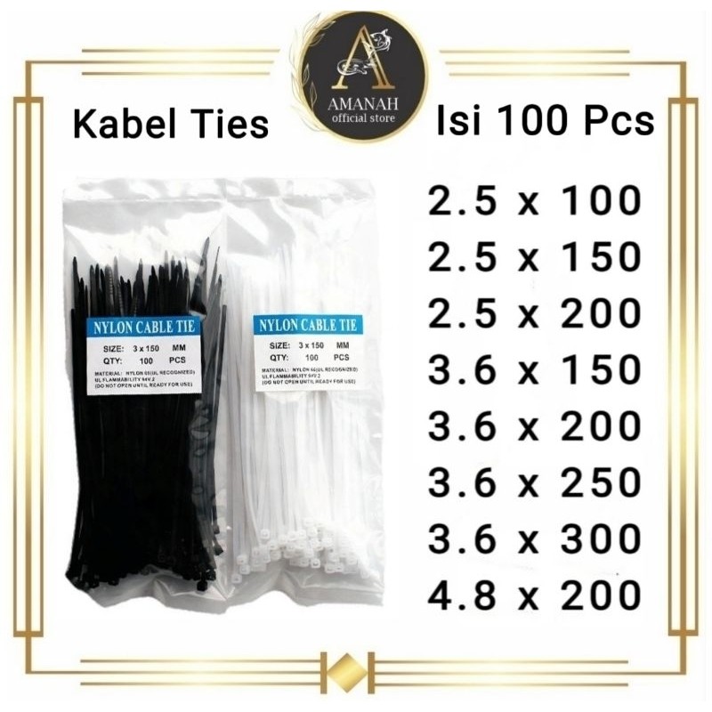 

Kabel Ties 1Pack isi 100PCS