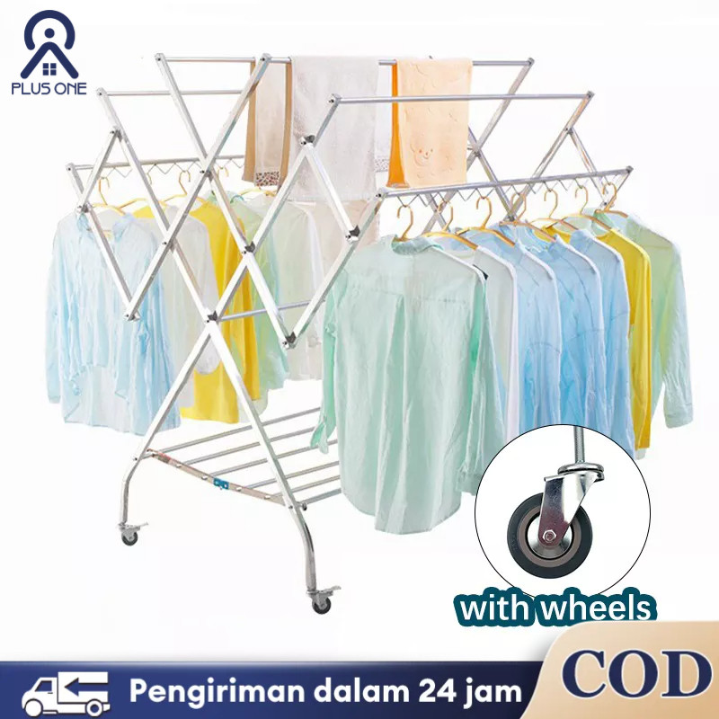 Rak Jemuran Pakaian Jemuran Baju Jemuran Pakaian Stainless Jemuran Baju Lipat Jemuran Baju Stainless