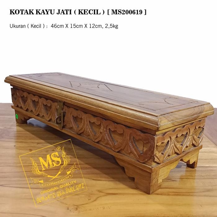kotak pusaka kayu jati